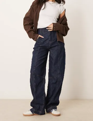 Blugi ASOS, bleumarin Albastru
