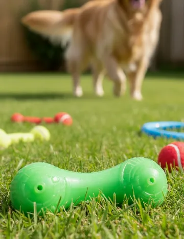 Jucărie de mestecat pentru câini, verde Verde