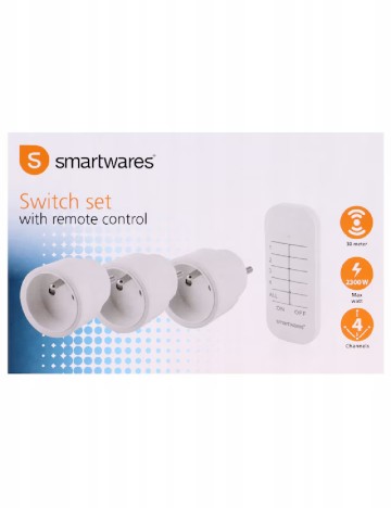 Set prize wireless 3 bucati Smartwares, alb