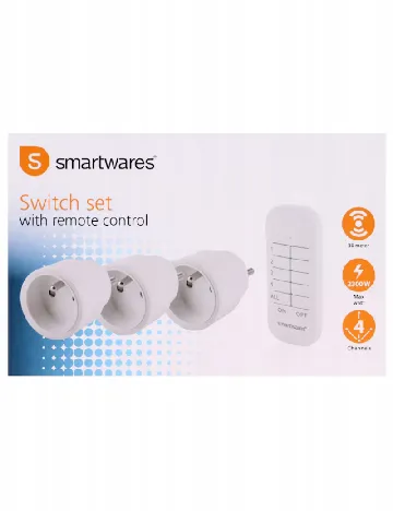 Set prize wireless 3 bucati Smartwares, alb Alb
