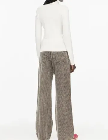 Bluza Pull&Bear, ecru Alb