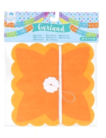Ghirlanda decorativa de ziua de nastere,  lungime 6 metri DLP Industry, mix culori