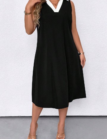 Rochie medie SHEIN CURVE, negru