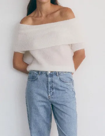 Bluza Reserved, alb Alb