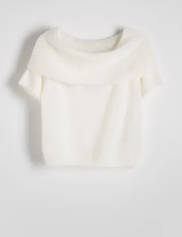 Bluza Reserved, alb Alb