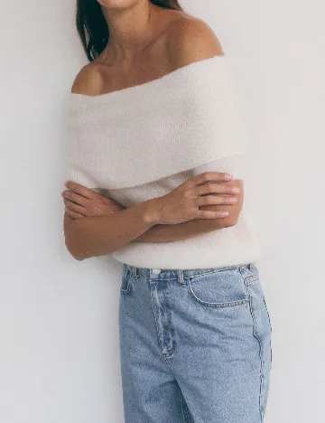 Bluza Reserved, alb Alb