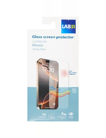 Folie sticla iPhone 16 Pro Max LAB 31, transparent Alb