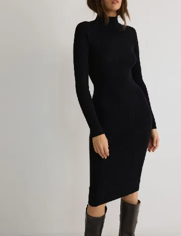 Rochie medie Reserved, negru Negru