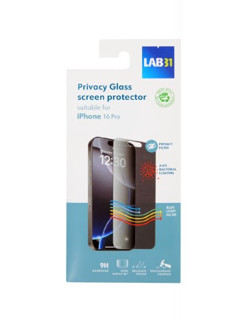 Folie sticla iPhone 16 Pro LAB 31, transparent