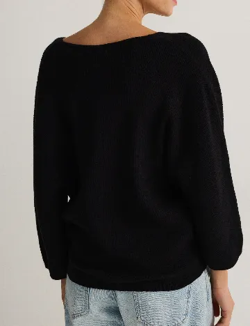 Bluza Reserved, negru Negru