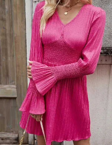 Rochie scurta SHEIN, roz Roz