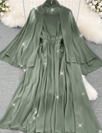 Rochie medie SHEIN, verde