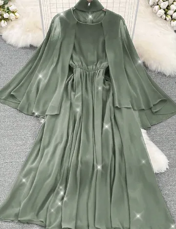 Rochie medie SHEIN, verde Verde