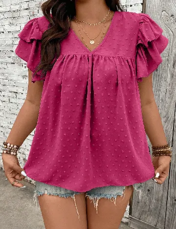 Bluza SHEIN CURVE, roz Roz