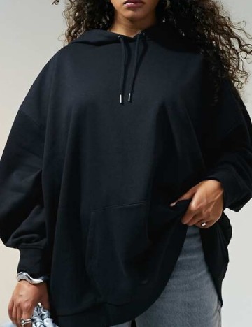 Hanorac Oversize ASOS Curve, negru