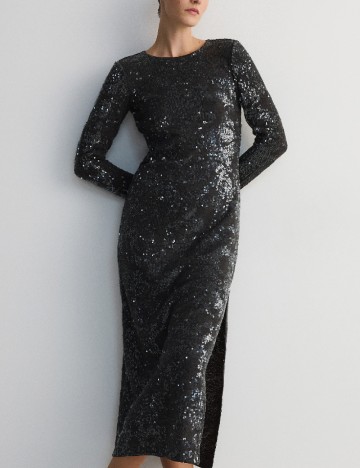 Rochie medie Reserved, gri