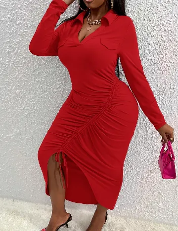 Rochie lunga SHEIN CURVE, rosu Rosu