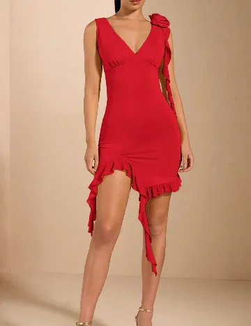 Rochie scurta SHEIN, rosu Rosu