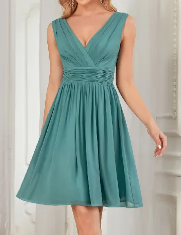 Rochie scurta Ever-Pretty, albastru Albastru