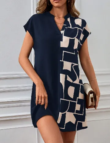 Rochie scurta SHEIN, bleumarin Albastru