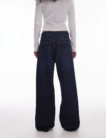 Blugi Top Shop, bleumarin Albastru