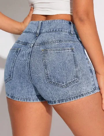 Pantaloni scurti SHEIN, albastru Albastru
