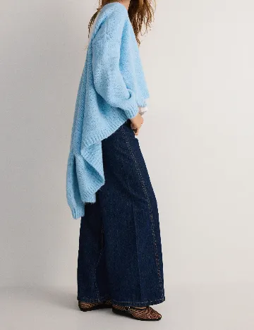 Cardigan Reserved, bleu Albastru