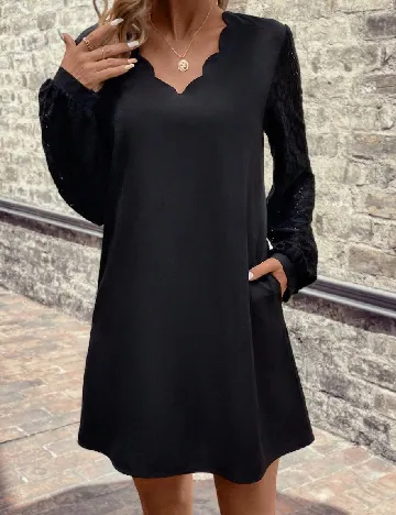 Rochie scurta SHEIN, negru Negru