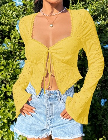 Top SHEIN, galben