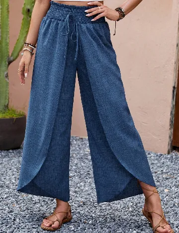 Pantaloni SHEIN, albastru Albastru