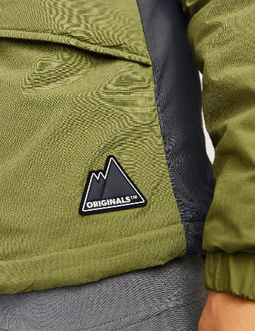 Geaca Jack&Jones, gri/verde Gri