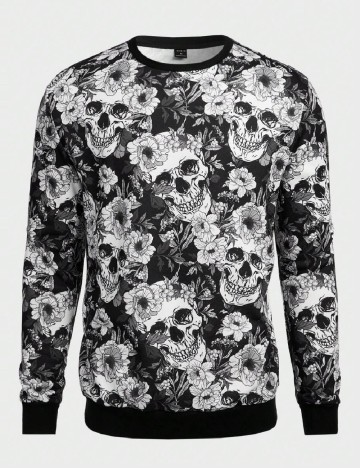 Bluza SHEIN, alb/negru
