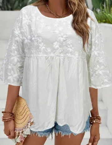 Bluza SHEIN, alb Alb