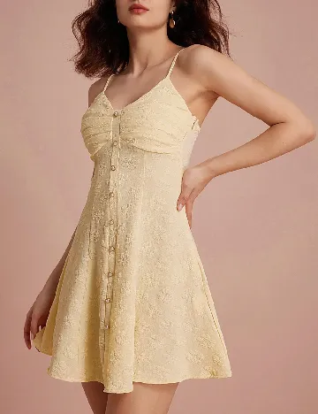 Rochie scurta SHEIN, galben Galben