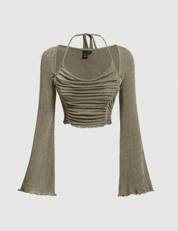 Top SHEIN, verde