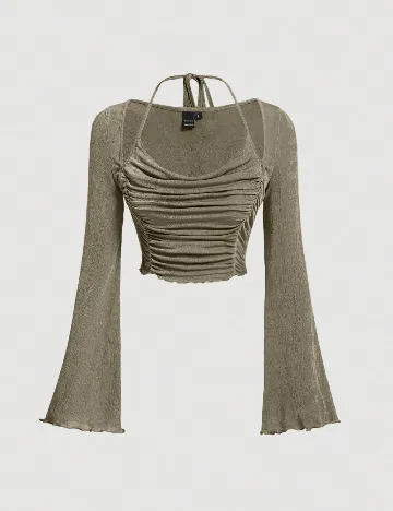 Top SHEIN, verde Verde