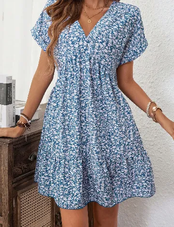 Rochie scurta SHEIN, albastru Albastru