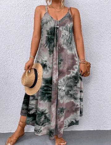 Rochie lunga SHEIN CURVE, mix culori