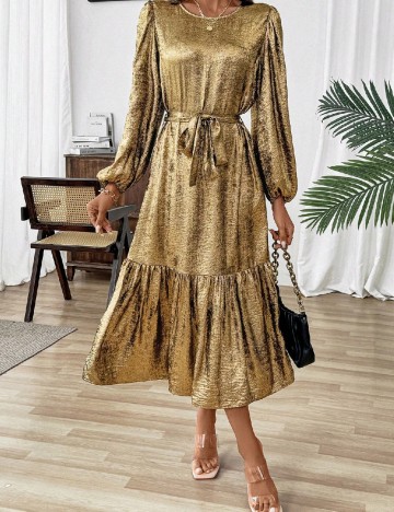 Rochie lunga SHEIN, auriu