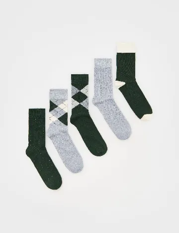 Set sosete 5 perechi Reserved, mix culori Mix culori