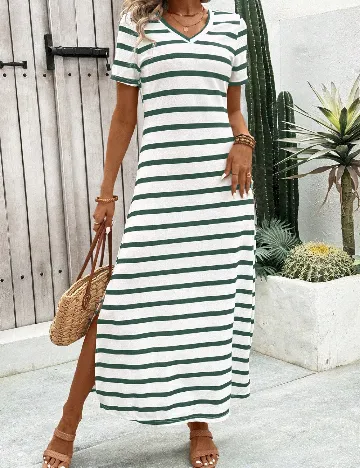 Rochie lunga SHEIN, alb Alb