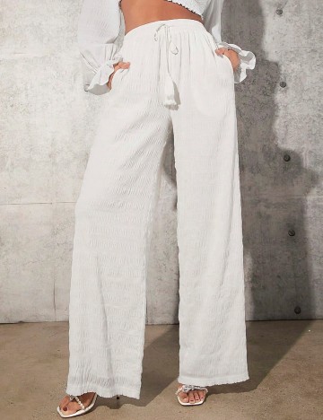 Pantaloni SHEIN, alb