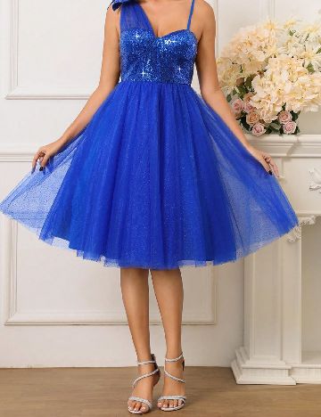 Rochie scurta SHEIN, albastru