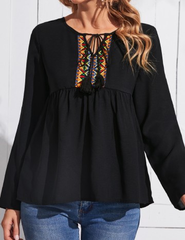 Bluza Emery Rose, negru