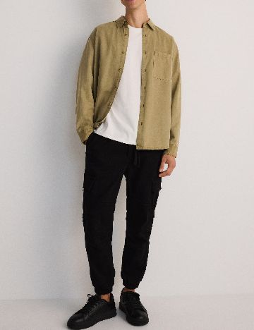 Pantaloni Reserved, negru