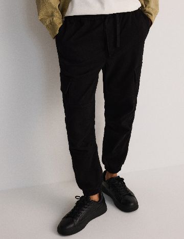 Pantaloni Reserved, negru