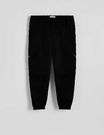 Pantaloni Reserved, negru Negru