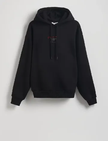 Hanorac Reserved, negru Negru