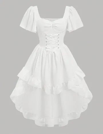 Rochie Shein Kids, alb Alb