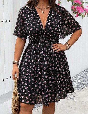 Rochie scurta SHEIN CURVE, negru